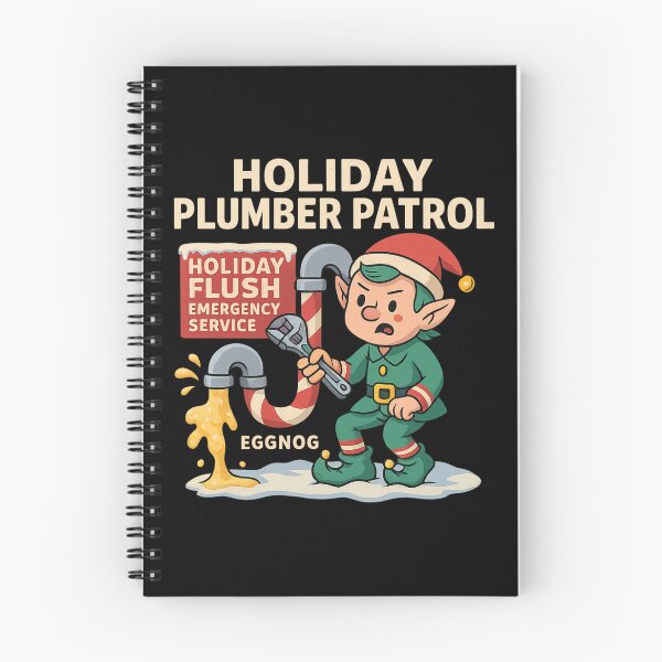 Item preview, Holiday Plumber Patrol – Funny Christmas Plumber Gift Design designed and sold by AddictiveDesign.