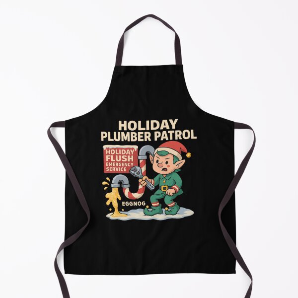 Item preview, Holiday Plumber Patrol – Funny Christmas Plumber Gift Design designed and sold by AddictiveDesign.