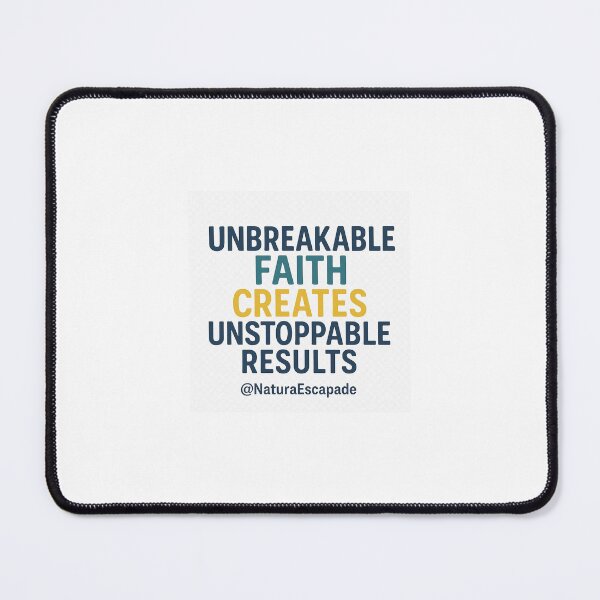 Item preview, Unbreakable faith creates unstoppable results designed and sold by GoodVibeshop8.