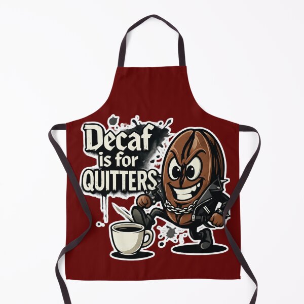 Item preview, Decaf Is For Quitters-Caffeine Junkie Anti-Decaf designed and sold by PunStitch.