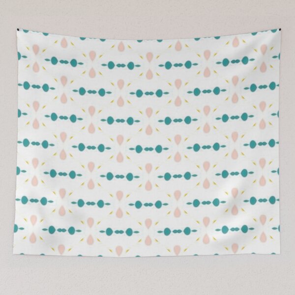 Item preview, Abstract pastel and teal geometric dot pattern designed and sold by juthamas8426.