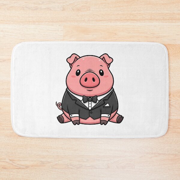 Item preview, Dapper Pig in a Tuxedo Cartoon Illustration designed and sold by k3rstman1.