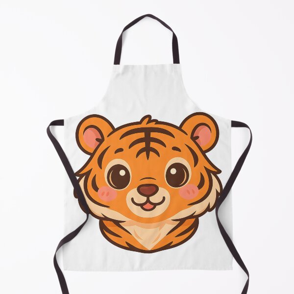 Item preview, Cute Kawaii Tiger Face – Adorable Animal Design designed and sold by darkan1.
