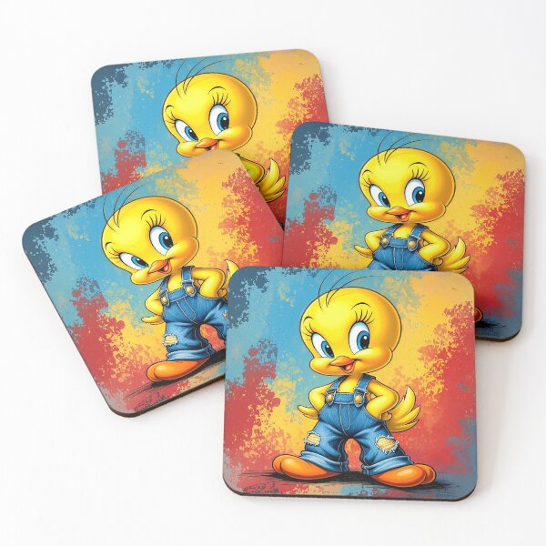 Item preview, Yellow Bird in Denim Overalls Pop Art designed and sold by AnimalAirtistry.