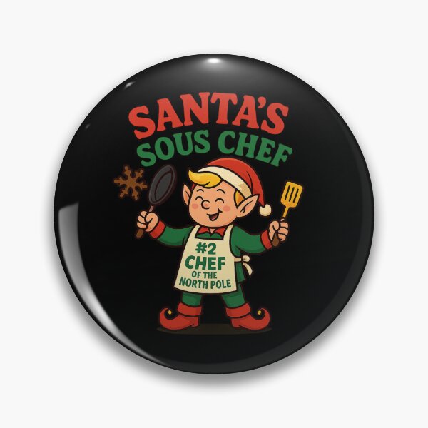 Artikelvorschau, Santas Sous-Chef – Lustiges Weihnachtselfen-Design entworfen und verkauft von AddictiveDesign.