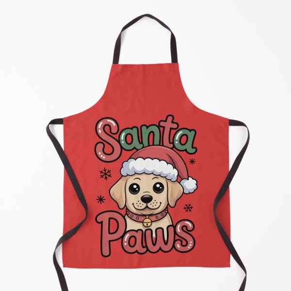 Item preview, Santa Paws – Cute Christmas Puppy in Santa Hat - Golden Retriever designed and sold by Designorado.