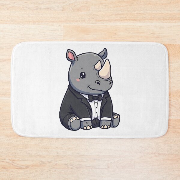 Item preview, Dapper Rhino in a Tuxedo Illustration designed and sold by k3rstman1.