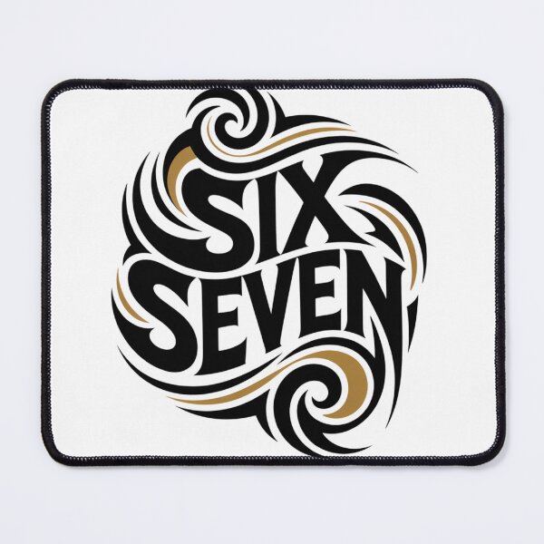 Item preview, Six Seven Tribal Tattoo Meme Shirt | Aesthetic Calligraphy Trend Tee designed and sold by DarylWelsh2024.