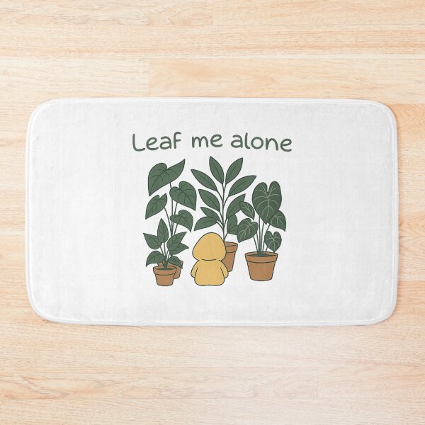 Item preview, Leaf Me Alone – Funny Plant Pun Design designed and sold by Prints Off Whales.