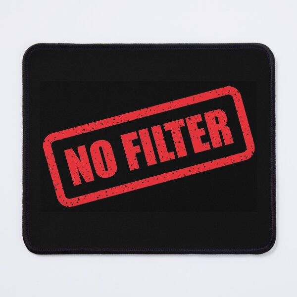 Item preview, NO FILTER Stamp Graphic – Bold Distressed Text designed and sold by RetroChill.