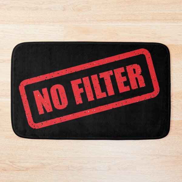 Item preview, NO FILTER Stamp Graphic – Bold Distressed Text designed and sold by RetroChill.