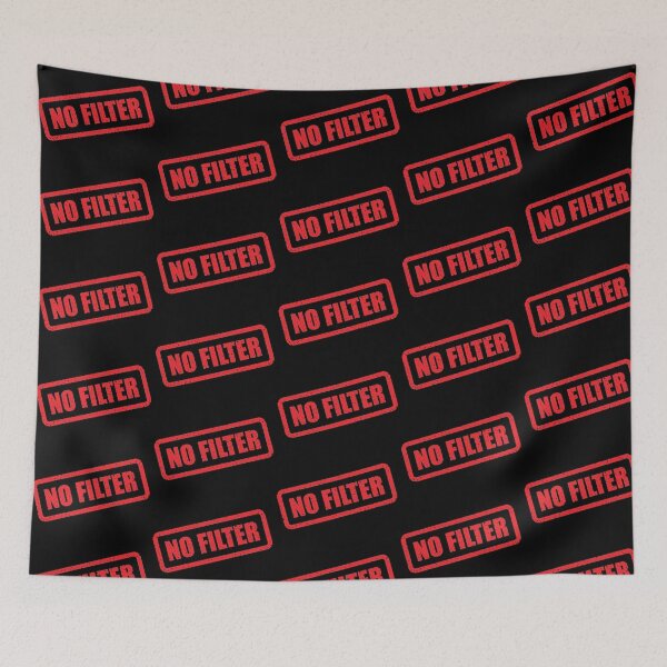 Item preview, NO FILTER Stamp Graphic – Bold Distressed Text designed and sold by RetroChill.