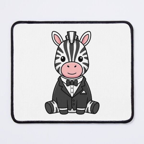Item preview, Dapper Little Zebra in a Tuxedo Illustration designed and sold by k3rstman1.