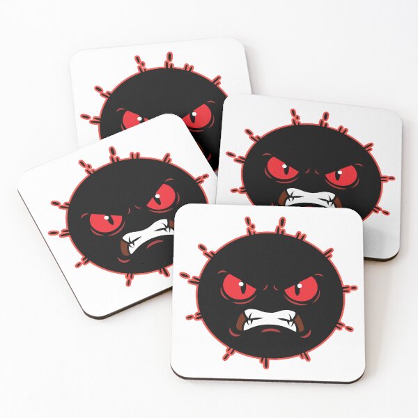 Item preview, Cartoon Style Black Angry Circle designed and sold by Brainstorming99.
