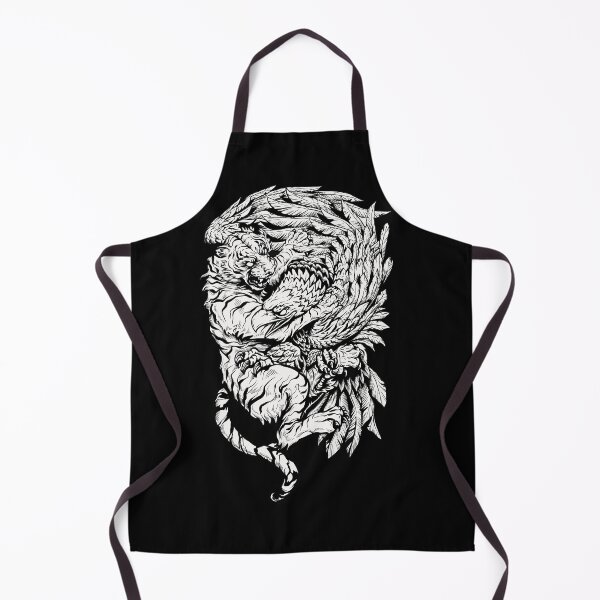 Item preview, Tiger vs Eagle Tattoo Style Hand-drawn Illustration designed and sold by JOTCH.art.