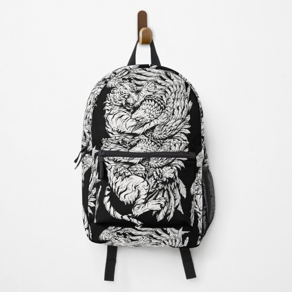 Item preview, Tiger vs Eagle Tattoo Style Hand-drawn Illustration designed and sold by JOTCH.art.