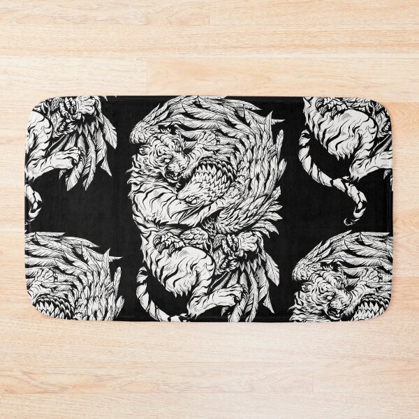 Item preview, Tiger vs Eagle Tattoo Style Hand-drawn Illustration designed and sold by JOTCH.art.