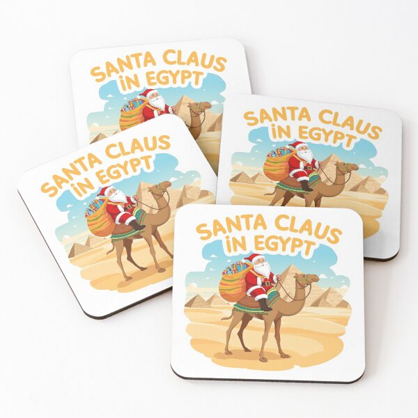 Item preview, Merry Christmas – Santa Claus in Egypt on a Camel designed and sold by AndrewYoko.