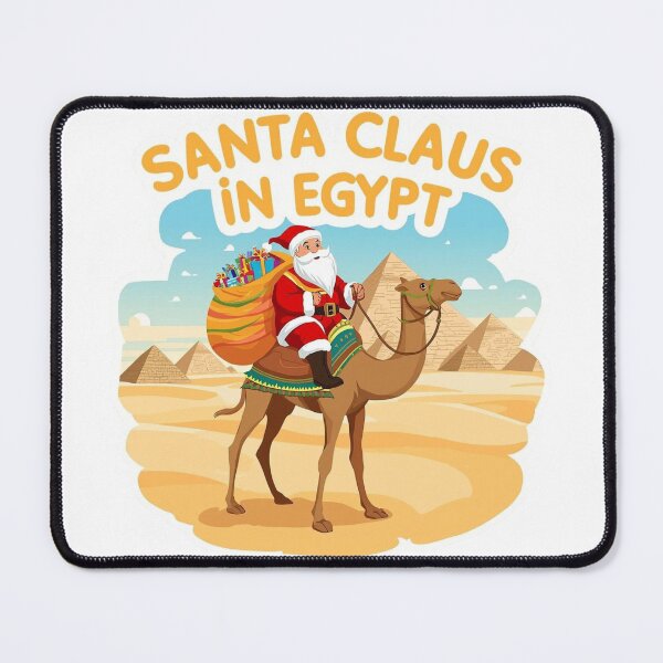 Item preview, Merry Christmas – Santa Claus in Egypt on a Camel designed and sold by AndrewYoko.
