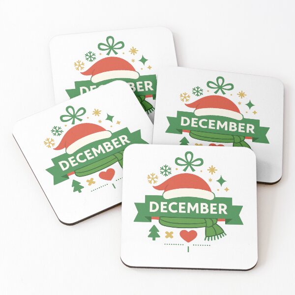 Item preview, December Festive Badge christmas hat Illustration designed and sold by DariaOltes.
