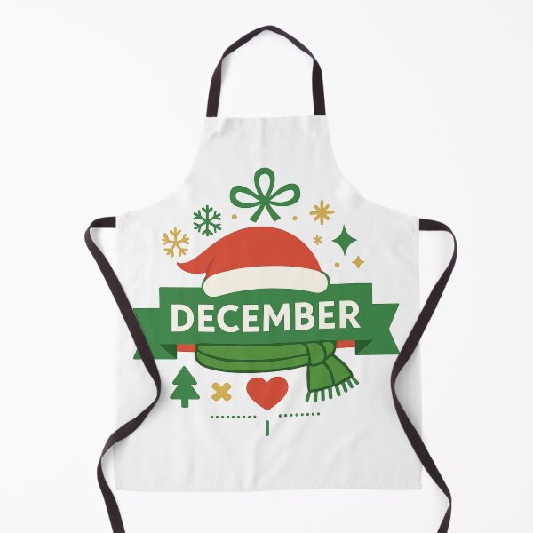 Item preview, December Festive Badge christmas hat Illustration designed and sold by DariaOltes.