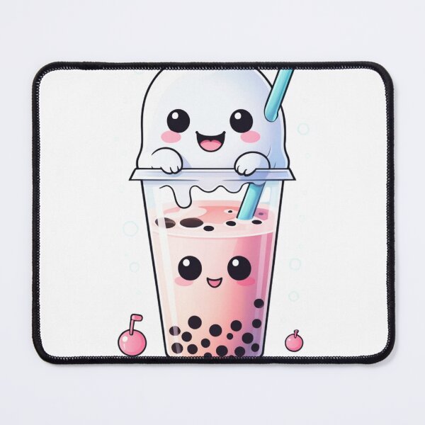 Item preview, A cute ghost sitting on a drink designed and sold by thearttruck101.