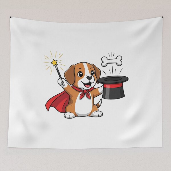 Item preview, Adorable Magician Dog Performing Magic Art designed and sold by k3rstman1.