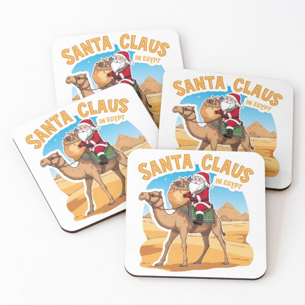 Item preview, Merry Christmas – Santa Claus Visits the Pyramids designed and sold by AndrewYoko.