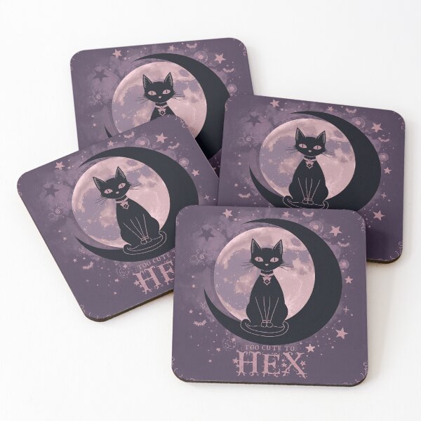 Item preview, Too Cute To Hex Cat designed and sold by MakarenaCreate.