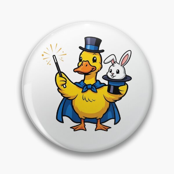 Item preview, Cute Magician Duck with Rabbit in Hat Design designed and sold by k3rstman1.