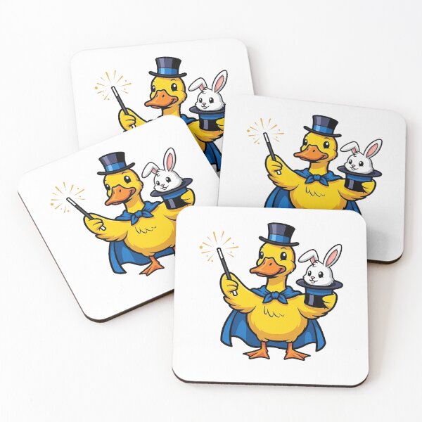 Item preview, Cute Magician Duck with Rabbit in Hat Design designed and sold by k3rstman1.