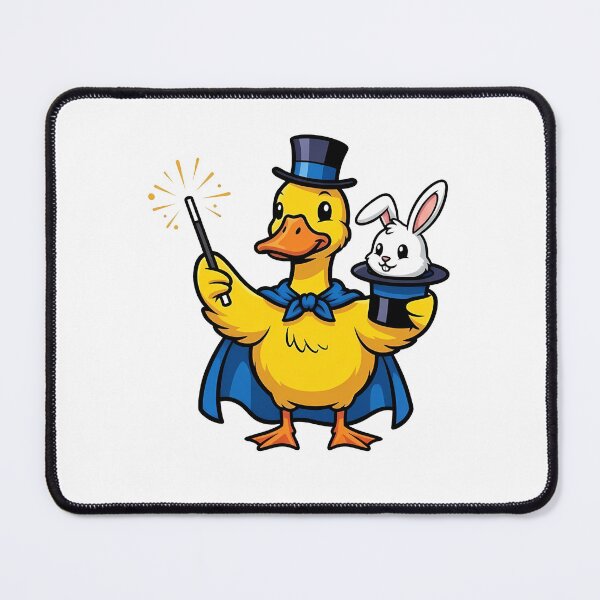Item preview, Cute Magician Duck with Rabbit in Hat Design designed and sold by k3rstman1.