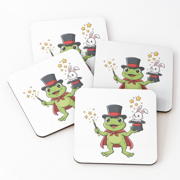 Item preview, Cute Frog Magician with Bunny Hat Trick Design designed and sold by k3rstman1.