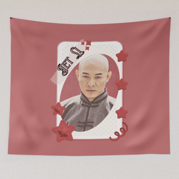 Item preview, Jet Li Chinese Actor Cdrama Chinese Entertainment Card Red Aesthetic Collage Design designed and sold by AJUNICE STUDIO.