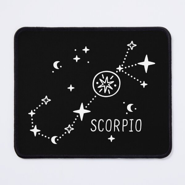 Item preview, Scorpio Star Sign Constellation – Black & White Celestial Aesthetic designed and sold by RetroChill.