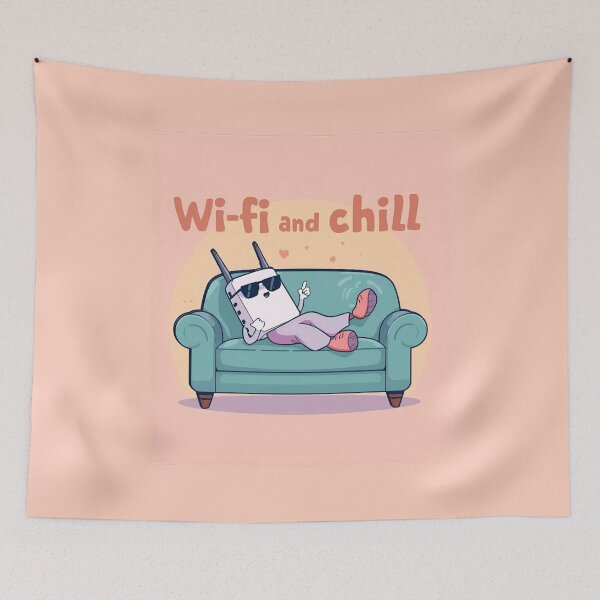 Item preview, Wi-fi and Chill designed and sold by MakarenaCreate.