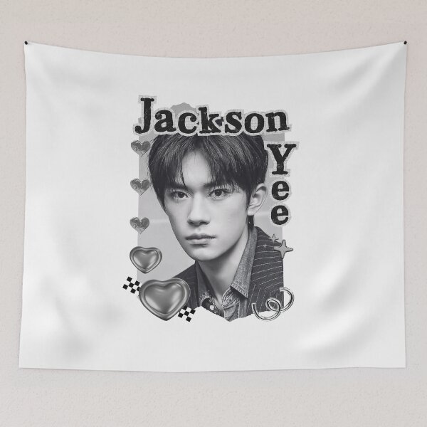 Item preview, Jackson Yee (Yi Yangqianxi 易烊千玺) Chinese Actor Cdrama Chinese Entertainment Black and White Collage Digital Art Portrait designed and sold by AJUNICE STUDIO.