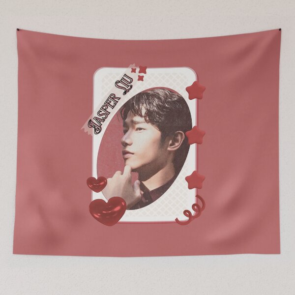 Item preview, Jasper Liu (Liu Yihao 刘以豪)) Chinese Actor Cdrama Chinese Entertainment Card Red Aesthetic Collage Design designed and sold by AJUNICE STUDIO.