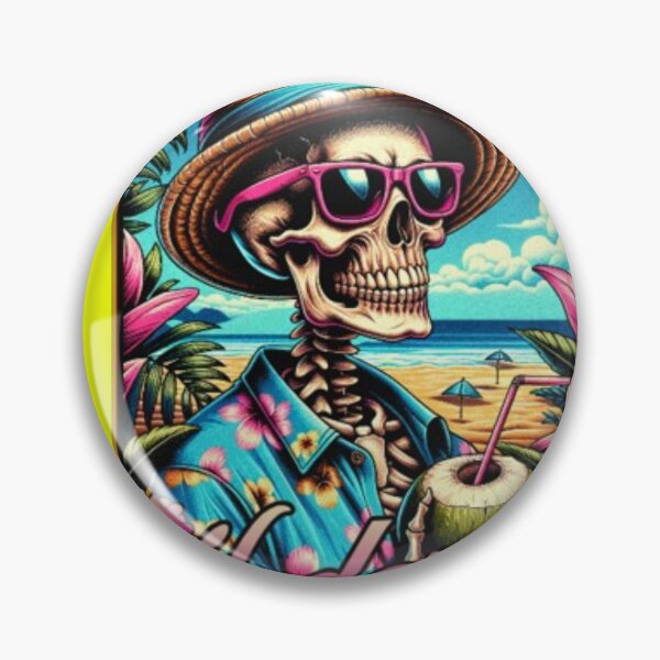 Item preview, Under the Sun – Tropical Skeleton Vacation Vibe designed and sold by WAKYSHOP.
