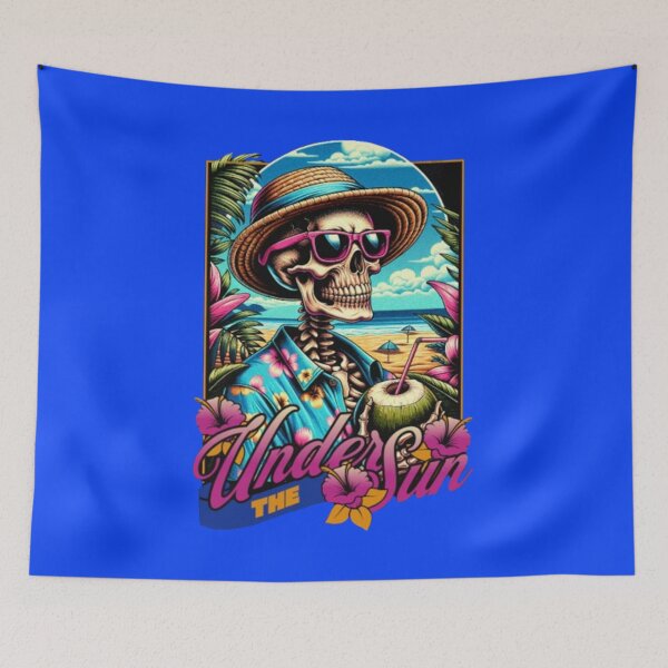 Item preview, Under the Sun – Tropical Skeleton Vacation Vibe designed and sold by WAKYSHOP.