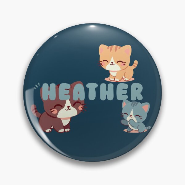 Item preview, Cute Cats and Name Heather – Kawaii Personalized Design designed and sold by karolinahinc.