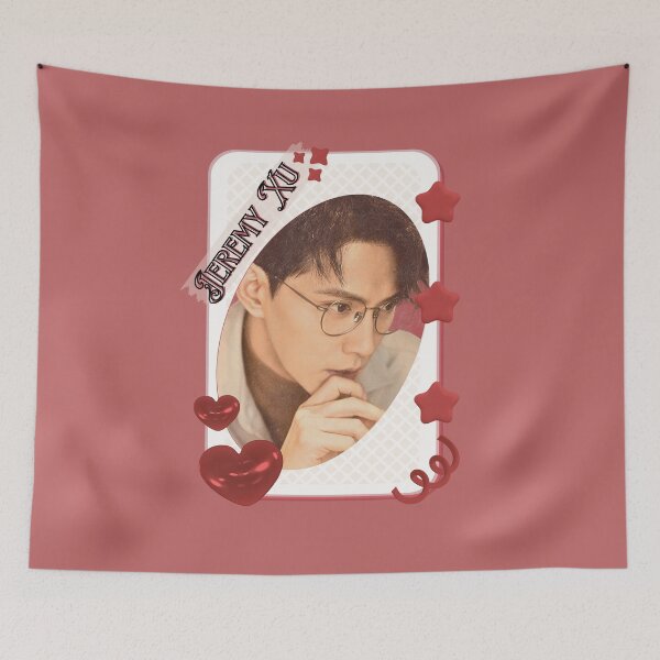 Item preview, Jeremy Xu (Xu Zhengxi 徐正溪) Chinese Actor Cdrama Chinese Entertainment Card Red Aesthetic Collage Design designed and sold by AJUNICE STUDIO.
