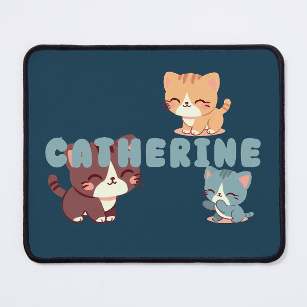 Item preview, Cute Cats and Name Catherine – Kawaii Personalized Design designed and sold by karolinahinc.