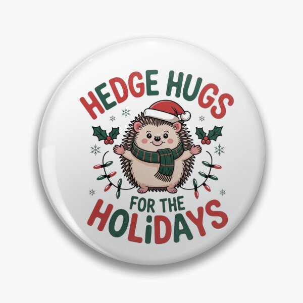 Item preview, Hedge Hugs for the Holidays – Cute Christmas Hedgehog Design designed and sold by Designorado.