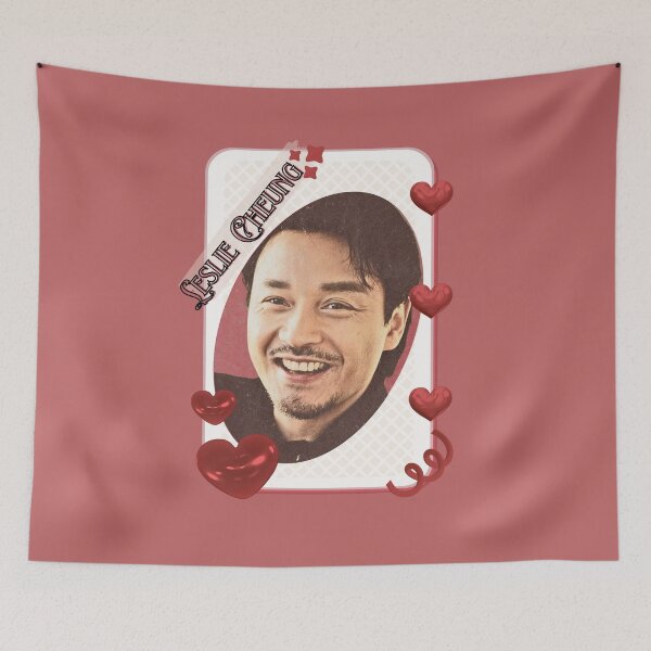 Item preview, Leslie Cheung Chinese Actor Cdrama Chinese Entertainment Card Red Aesthetic Collage Design designed and sold by AJUNICE STUDIO.