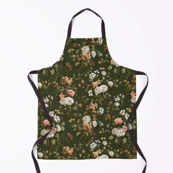 Item preview, Garden Floral II Apron – Vintage-Inspired Botanical Kitchen Style designed and sold by NoteCrush.