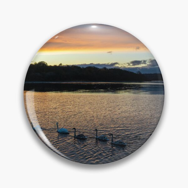 Item preview, Swans Returning Home at Dusk designed and sold by Kasia Design.