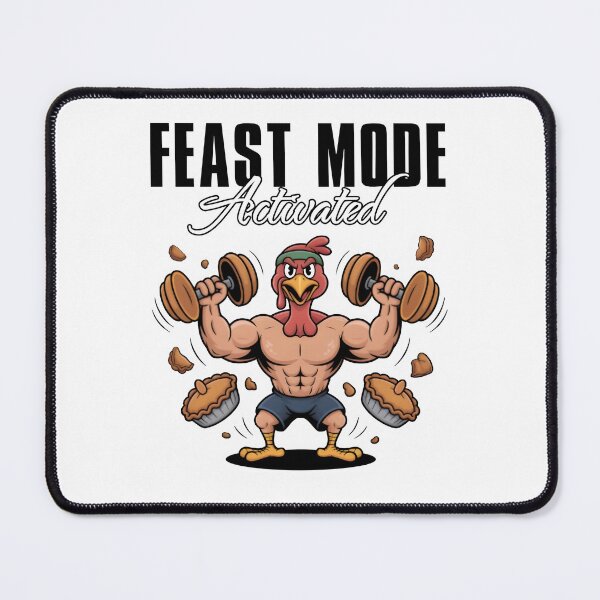 Item preview, Feast Mode Activated Funny Gym Turkey Shirt designed and sold by Lovely-Tees.
