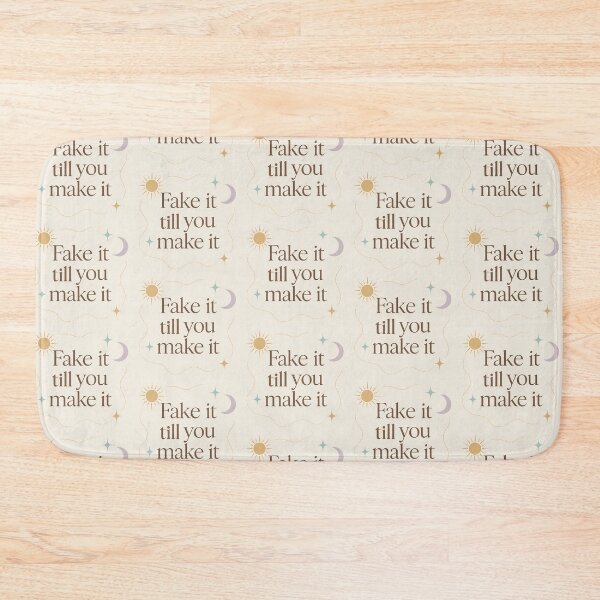 Item preview, Fake it till you make it manifesting quotes designed and sold by -ouij.
