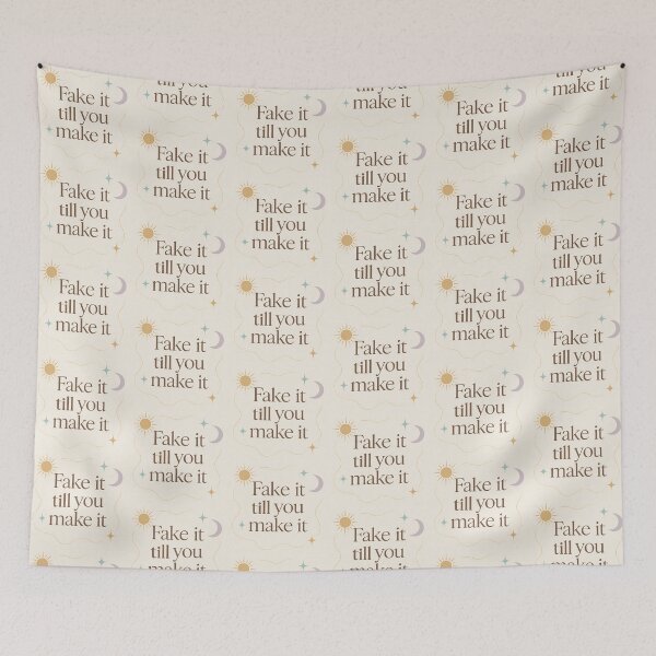 Item preview, Fake it till you make it manifesting quotes designed and sold by -ouij.